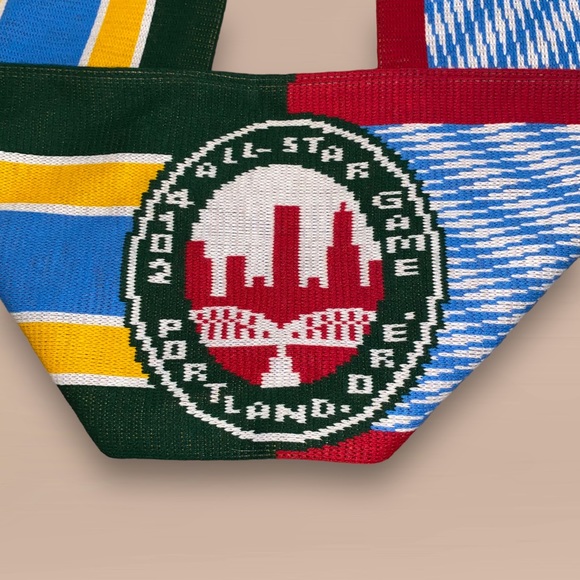 Sports Scarf Contrast Knit Fringed Scarf 2014 All Star Game Portland Oregon - Picture 5 of 12